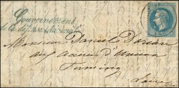 Lettre Avec Texte Daté De Paris Le 26 Septembre 1870 Pour Firminy (84). Càd T 17 TOURS (36) 1 OCT. 70 / N° 29 + Griffe B - War 1870