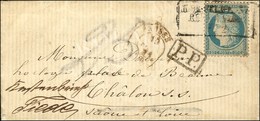 Cachet Encadré K. PR. FELDPOST / RELAIS N° 41 (Versailles) / N° 37 + P.P. Sur Lettre Avec Texte Daté De Paris Le 5 Févri - Krieg 1870