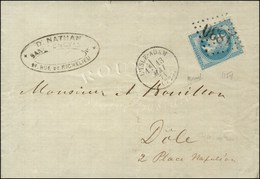 Lettre Avec Texte Daté De Paris Le 13 Mai 1871 Pour Dôle Du Jura, Remise Par Passeur Au Bureau De L'Isle Adam. GC 1830 / - Oorlog 1870