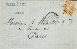 Etoile / N° 43 Càd PARIS (60) 17 MAI 71 Sur Lettre Avec Texte Daté De Toulouse Le 8 Mai 1871 Acheminée Par Passeur Privé - War 1870