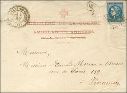 GC 4397 / N° 46 Càd T 24 ST LAURENT-DE-CONDEL (13) 4 MAI 71 Sur Lettre à En-tête MINISTÈRE DE LA GUERRE / AMBULANCES ANN - Krieg 1870