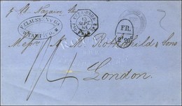 Càd Octo VERA-CRUZ / PAQ. FR. N° 2 Sur Lettre Non Affranchie De Tampico Pour Londres, Au Recto Marque D'échange FR / 2F  - Correo Marítimo