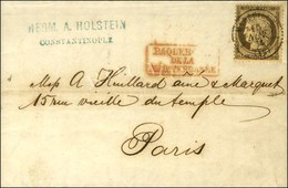 Càd T 15 MARSEILLE (12) / N° 56 Sur Lettre Avec Texte De Constantinople Pour Paris. 1876. - TB / SUP. - Maritime Post