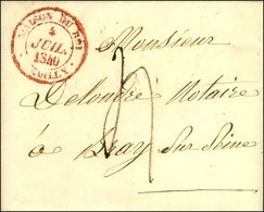 Càd Rouge MAISON DU ROI / NEUILLY Sur Lettre Avec Texte Daté 1840. - TB. - Autres & Non Classés