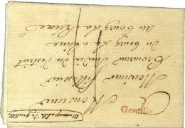 Gentilly (R) (24 Mm) Sur Lettre Avec Texte Partiel Daté Du Grand Gentilly. 1791. - TB / SUP. - R. - Otros & Sin Clasificación