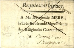 ARBOIS (L N° 2) Sur Lettre En Franchise Des Carmélites Pour Beaune. 1777. - SUP. - R. - Other & Unclassified
