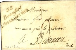 Cursive 38 / Beaufort / LONS-LE-SAULNIER. 1826. - TB / SUP. - Autres & Non Classés