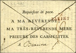 38 / SALINS Rouge Sur Lettre Imprimée Des Carmélites. 1792. - TB / SUP. - Andere & Zonder Classificatie