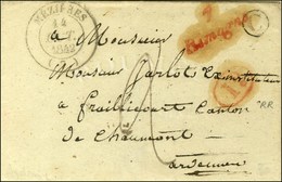 Cursive Rouge 7 / Rimogne. 1843. - TB. - 1801-1848: Précurseurs XIX