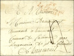 Cursive Rouge 26 / Le Vaudreuil / LOUVIERS. 1820. - SUP. - R. - 1801-1848: Précurseurs XIX