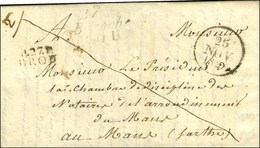 Cursive 27 / La Bazoche / BROU + P. 27. P. / BROU, Dateur A. 1828. - TB. - 1801-1848: Précurseurs XIX