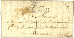 Cursive 28 / Le Faon / LANDERNEAU. 1819. - TB. - 1801-1848: Précurseurs XIX