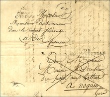 Cursive 31 / Eauze / CONDOM Sur Lettre Avec Texte Daté D'eauze Adressée à Vic Fezensac Retournée Et Réexpédiée Au Direct - 1801-1848: Précurseurs XIX