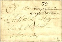 Cursive 32 / Cavignac / St André-de-Cubzac. 1823. - SUP. - 1801-1848: Précurseurs XIX