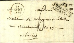 Cursive 35 / St Gaultier / ARGENTON, Dateur A. 1830. - SUP. - R. - 1801-1848: Précurseurs XIX