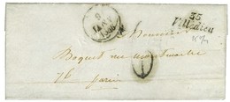 Cursive 35 / Villedieu, Dateur A. 1846. - SUP. - 1801-1848: Précurseurs XIX