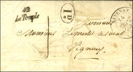 Cursive 42 / Le Temple + Càd T 14 SAVENAY + Taxe 1 Sur Lettre Locale Avec Texte De Savenay. 1845. - SUP. - R. - 1801-1848: Precursors XIX