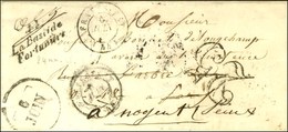 Cursive 44 / La Bastide / Fortunière + Taxe 25 DT Sur Lettre Réexpédiée à Nogent. 1851. - TB / SUP. - 1801-1848: Precursors XIX