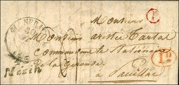 Cursive 45 / Mézin Sur Lettre Pour Pauillac. 1836. - TB. - 1801-1848: Precursors XIX