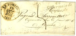 Cursive 46 / St Germain De / Calberte + Càd T 13 LE POMPIDOU (46) Sur Lettre Pour Grenoble. 1841. - TB. - 1801-1848: Precursors XIX