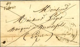 Cursive 46 / Vébron + P.P. Rouge Sur Lettre Pour Marvejols. 1848. - TB / SUP. - R. - 1801-1848: Precursors XIX