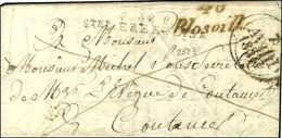 Cursive 48 / Blosville + P.P. / Ste MERE EGLISE Sur Lettre Pour Coutances, Dateur A. 1831. - TB. - R. - 1801-1848: Precursors XIX