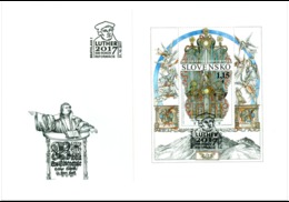 Slovakia.2017.Martin Luther.The 500th Anniversary Of The Reformation.Special Cover . - Enveloppes