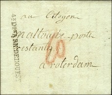 4e Don ARM. DE L'OUEST Sur Lettre Avec Texte Daté An 3 Pour Rotterdam. - SUP. - R. - Marques D'armée (avant 1900)