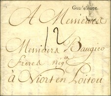 Lettre Avec Très Bon Texte Daté '' Basse Terre Le 28 Mai 1783 '' Pour Niort, Au Recto ' Guadeloupe ' (Jamet N° 2) Et MP  - Schiffspost
