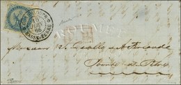 Càd GUADELOUPE / BASSE-TERRE / CG N° 4, P.P. Rouge Local Sur Lettre Pour Pointe à Pitre. 1866. - SUP. - R. - Maritime Post