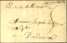 Lettre Avec Texte Daté '' La Nouvelle-Orléans Le 20 Septembre 1747 '' Pour Bordeaux, Au Recto MP D'entrée DE ROCHEFORT.  - Correo Marítimo