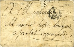 Lettre Avec Texte Daté '' à La Martinique Ce 8 Avril 1766 '' Pour Sarlat, Au Verso MP D'entrée Ornée B / COLONIES. - TB. - Poste Maritime