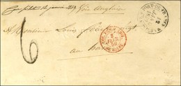 Lettre Avec Texte Daté '' Case Pilote Le 10 Janvier 1859 '' Pour Le Havre, Au Recto Rarissime Marque Manuscrite '' Case  - Schiffspost