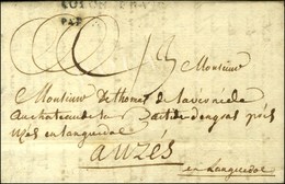 Lettre Datée '' à Bord D'une Frégate En Rade Du Port Français Le 17 Janvier 1789 '' Avec Superbe Texte Militaire Pour Uz - Maritime Post