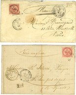 Lot De 2 Lettres De St Pierre Et Miquelon Affranchies à 80c. - TB. - Poste Maritime