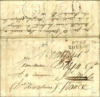 Lettre Avec Texte Daté De '' Port-Louis Le 9 Août 1826 '' Acheminée Jusqu'à Toulon Pour St Malo, Au Recto P.78.P. / TOUL - Maritime Post