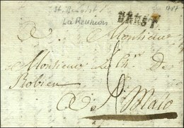 Lettre Avec Texte Daté '' St Benoit Le 15 Novembre 1787 '' Pour St Malo, Au Recto MP D'entrée BREST. Très Rare Provenanc - Poste Maritime