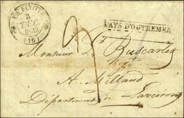 Lettre Avec Texte Daté De St Denis Ile Bourbon Le 25 Août 1833 Pour Milhau. Marque Postale D'entrée Encadrée PAYS D'OUTR - Poste Maritime