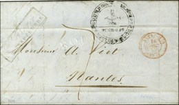 Lettre Avec Texte Daté '' St Pierre Le 18 Septembre 1839 '' Pour Nantes, Au Recto MP Encadrée St Pierre / 26 SEPTEMBRE E - Maritime Post
