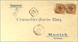 Càd REUNION / St DENIS / TP Réunion N° 4 (2) Sur Lettre Recommandée Pour Munich. 1889. - SUP. - R. - Poste Maritime