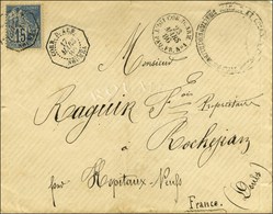 Càd Octo CORR.D.ARM / NOUMEA / CG N° 51 Sur Lettre Pour La France, Au Recto CORR.D.ARM / LIG. T PAQ. FR. N°1. 1886. - SU - Maritime Post