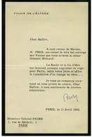 COTY René (1882-1962), Président De La République Française. - Sonstige & Ohne Zuordnung