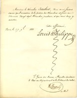 LOUIS-PHILIPPE 1er (1773-1850), Roi Des Français. - Otros & Sin Clasificación