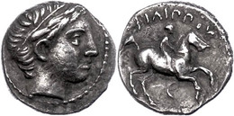 2 Amphipolis, Hemidrachme (2,35g), 359-336 V. Chr., Philippos II. Av: Apollokopf Nach Rechts. Rev: Reiter Zu Pferd Nach  - Autres & Non Classés