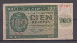 EDIFIL 421a.  100 PTAS 21 DE NOVIEMBRE DE 1936 SERIE O, CONSERVACIÓN EBC+ - 100 Peseten