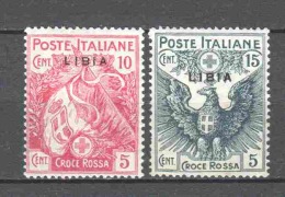 Italian Libya 1915 Mi 16-17 MH - Libyen