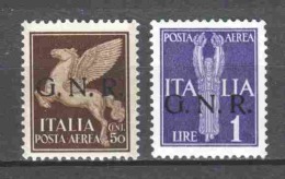 Italy Guardia Nazionale 1943 Mi 36-I + 39-I MNH - Altri & Non Classificati