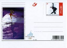 Entier Postal De 2006 Sur CP De BELGIQUE Avec Timbre Et Illust."J.O. D'Hiver De TURIN (Italie) - Patinage Artistique" - Winter 2006: Turin