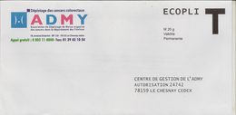 Lettre T ADMY Ecopli 20gr - Cartes/Enveloppes Réponse T