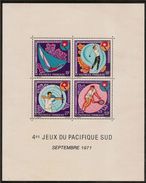 FRENCH POLYNESIA 1971 4th South Pacific Games MNH - Hojas Y Bloques